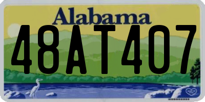AL license plate 48AT407