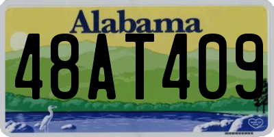 AL license plate 48AT409