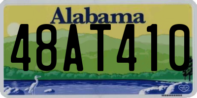 AL license plate 48AT410