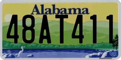 AL license plate 48AT411