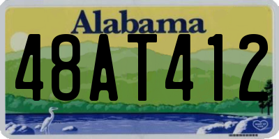 AL license plate 48AT412