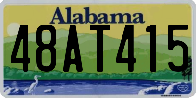 AL license plate 48AT415