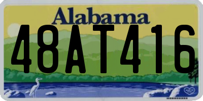 AL license plate 48AT416