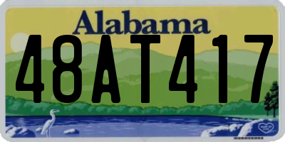 AL license plate 48AT417