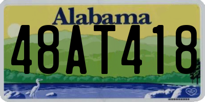 AL license plate 48AT418