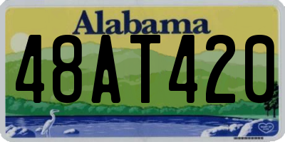 AL license plate 48AT420