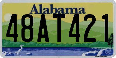 AL license plate 48AT421