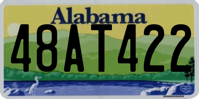 AL license plate 48AT422