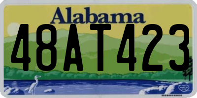 AL license plate 48AT423