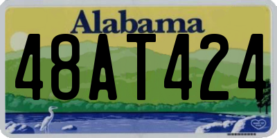 AL license plate 48AT424