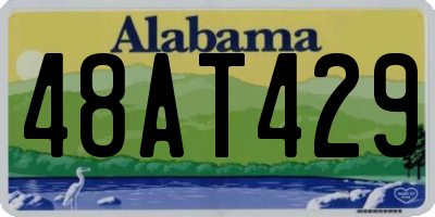 AL license plate 48AT429