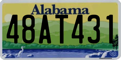 AL license plate 48AT431