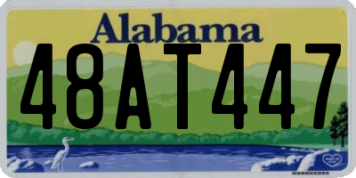 AL license plate 48AT447