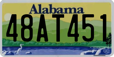 AL license plate 48AT451