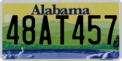 AL license plate 48AT457