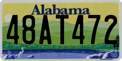 AL license plate 48AT472
