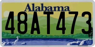 AL license plate 48AT473