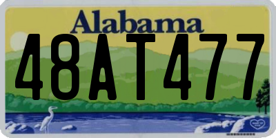 AL license plate 48AT477