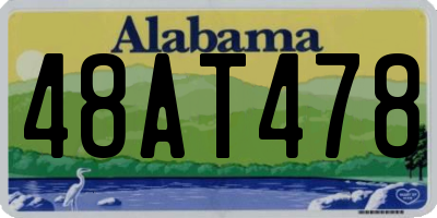 AL license plate 48AT478
