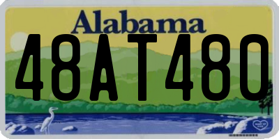AL license plate 48AT480