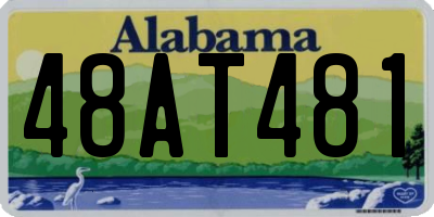 AL license plate 48AT481
