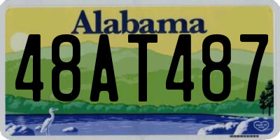 AL license plate 48AT487