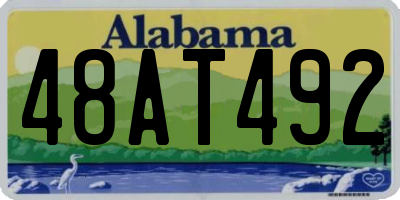 AL license plate 48AT492