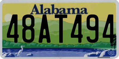 AL license plate 48AT494