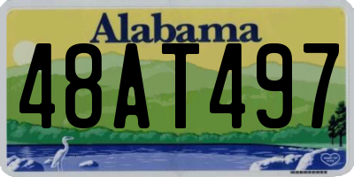 AL license plate 48AT497