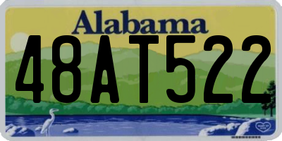 AL license plate 48AT522