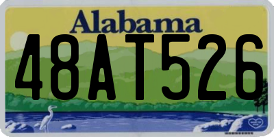 AL license plate 48AT526