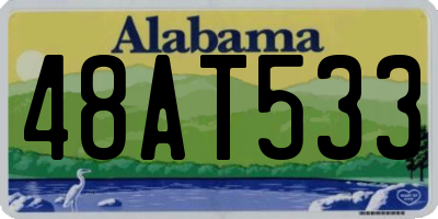 AL license plate 48AT533