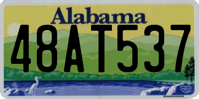 AL license plate 48AT537