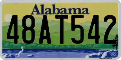 AL license plate 48AT542