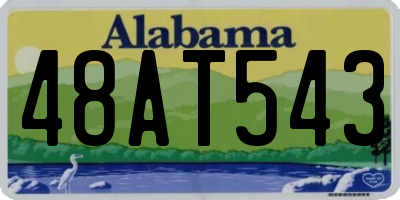 AL license plate 48AT543
