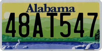 AL license plate 48AT547
