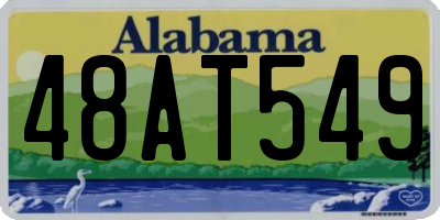 AL license plate 48AT549