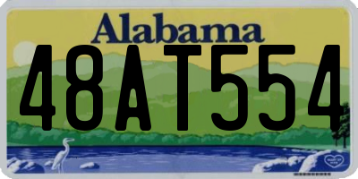 AL license plate 48AT554