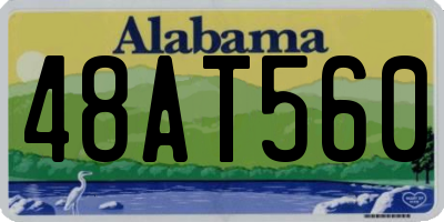 AL license plate 48AT560