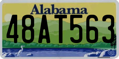 AL license plate 48AT563