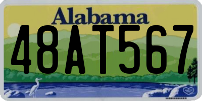 AL license plate 48AT567