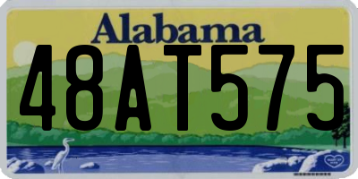 AL license plate 48AT575