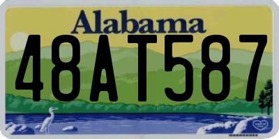 AL license plate 48AT587