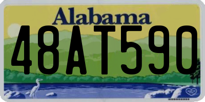 AL license plate 48AT590