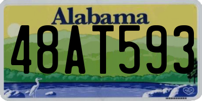 AL license plate 48AT593