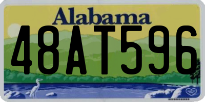 AL license plate 48AT596