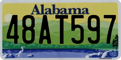 AL license plate 48AT597