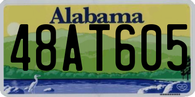 AL license plate 48AT605