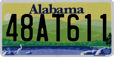 AL license plate 48AT611