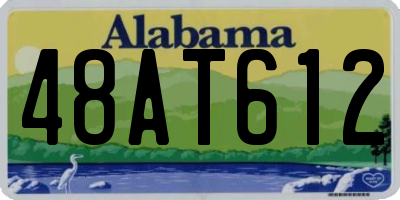 AL license plate 48AT612